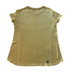 Carhartt Force Rleaxed Fit Women yellow T Shirt Light capsule Size Small y2k